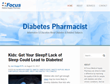 Tablet Screenshot of diabetespharmacist.com